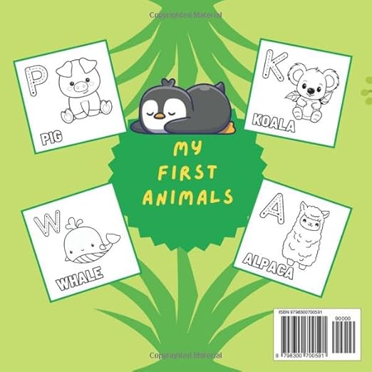 my first animals colouring books ( physical book)